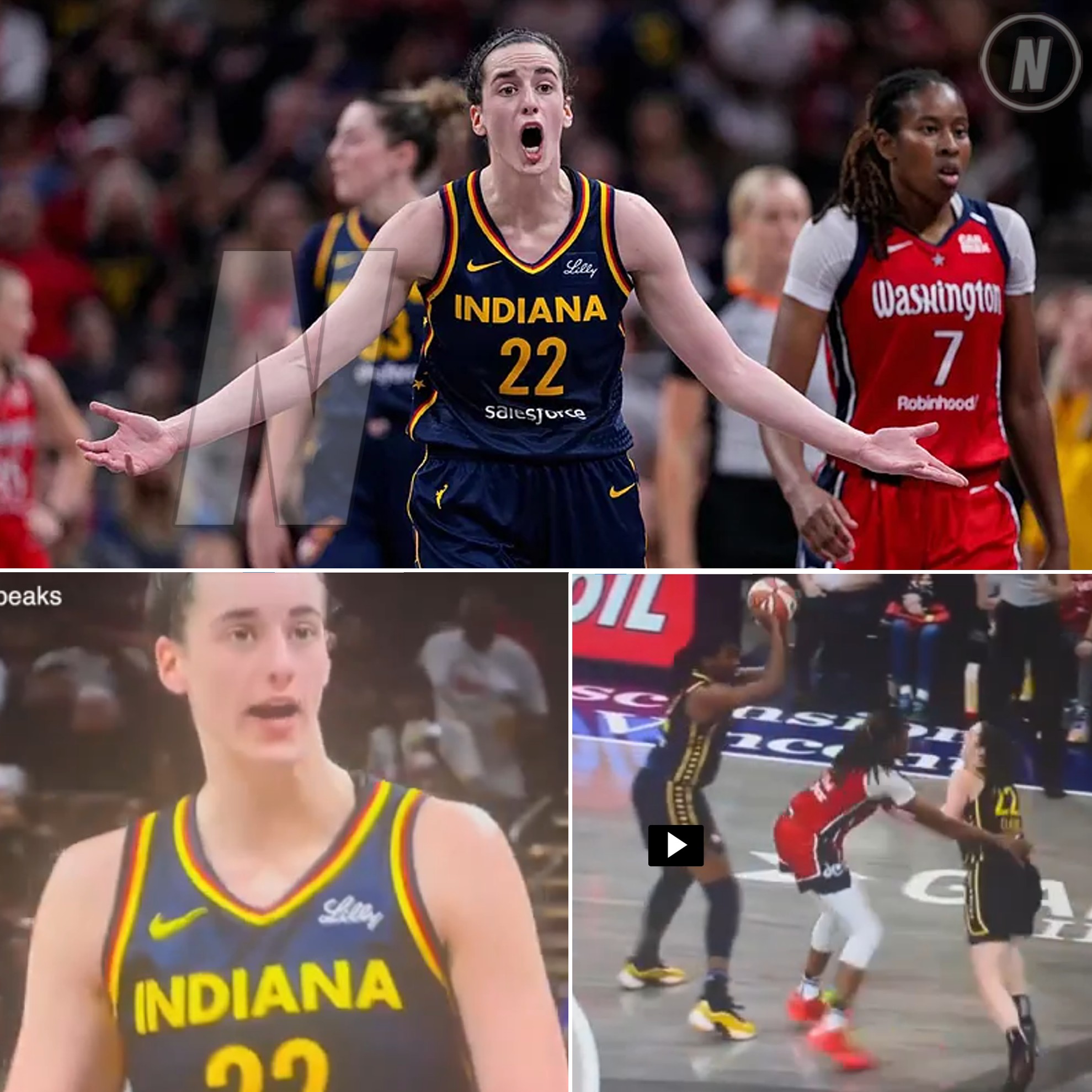 Caitlin Clark goes viral for showing WNBA referee exactly how she got ...