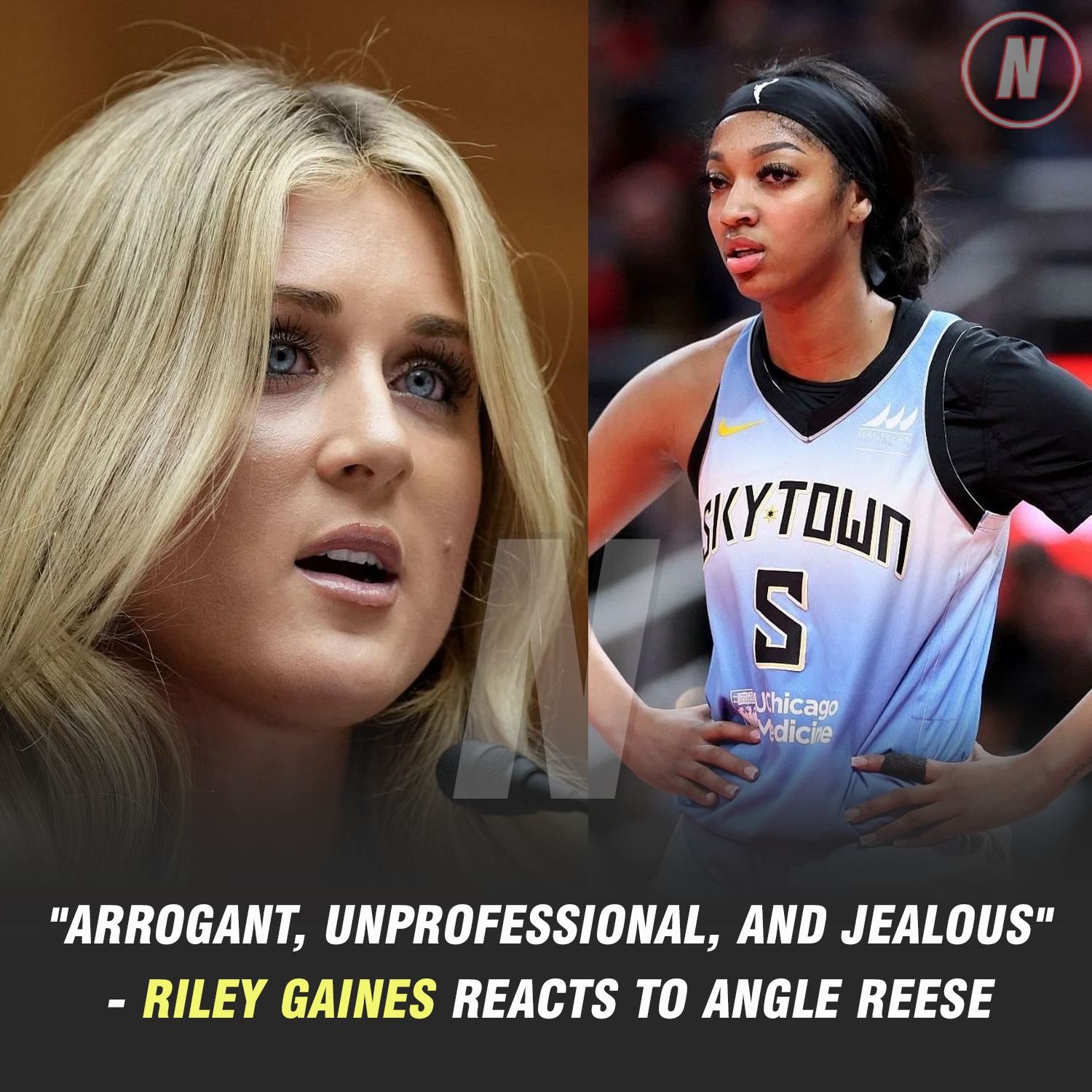 “Arrogant, unprofessional, and jealous” Riley Gaines reacts to Angle